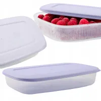 PLASTIKOWY POJEMNIK Z POKRYWKĄ DO PRZECHOWYWANIA ZAMRAŻANIA ŻYWNOŚCI 1,5L