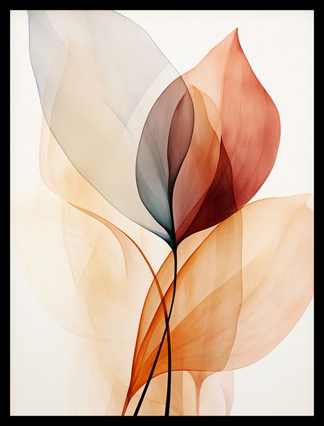 Plakat 30x40cm Eteryczne Liście zdjęcie 2