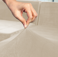 Pokrowiec Na Fotel Kanapę Beż Kaszmirowy Welur 1 Osobowy [41W-Bka]