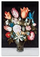 Plakat cyfrowy do wydruku kwiaty w wazonie