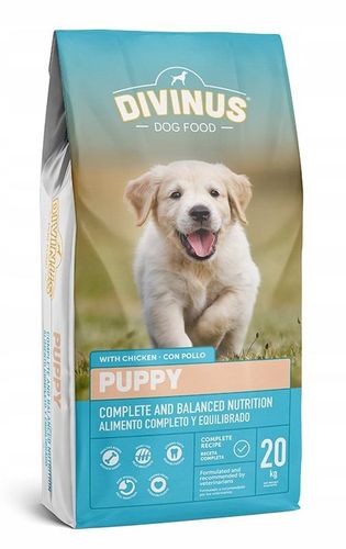 DIVINUS PUPPY Karma sucha dla szczeniąt owczarek labrador witaminy 20kg na Arena.pl