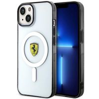 Etui Ferrari do iPhone 15 Plus, iPhone 14 Plus, Przezroczysty MagSafe