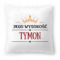 Poduszka Dla Tymona Na Urodziny Ze Zdjęciem Na Prezent Biała 40X40 Cm