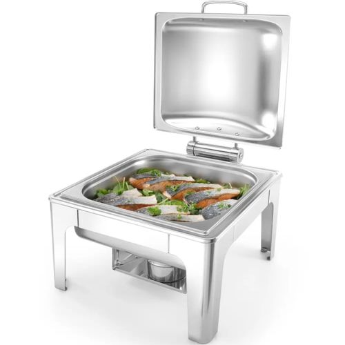 Podgrzewacz do potraw na pastę świeczki stal satynowana GN 2/3 na Arena.pl