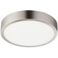 LAMPA sufitowa VITOS 12366-15 Globo okrągła OPRAWA metalowa LED 15W 4000K plafon nikiel