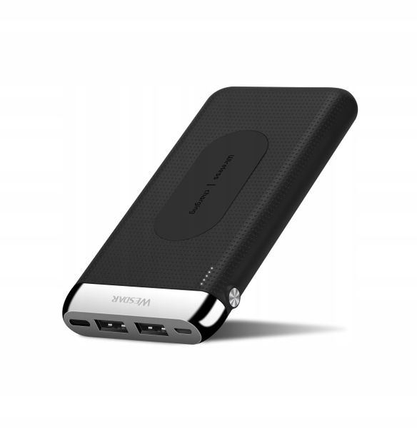 POWERBANK 10000mAh 2w1 ŁADOWARKA INDUKCYJNA QI zdjęcie 2