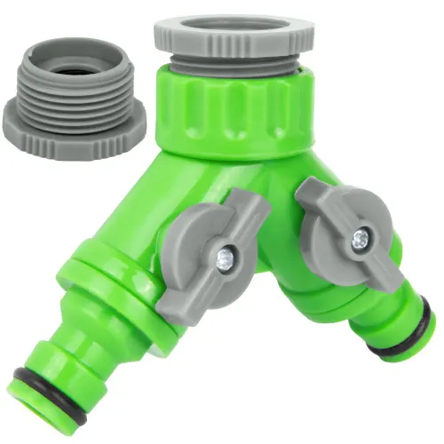 ROZDZIELACZ NA KRAN Z ZAWOREM 3/4" ADAPTER 1/2" REDUKCJA DWÓJNIK PRZEYŁĄCZE na Arena.pl