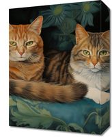 Obraz 30x40cm Koty na Fotelu