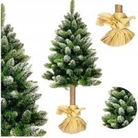 CHOINKA SZTUCZNA NA PNIU 180 CM DIAMENTOWA GĘSTA OŚNIEŻONA PIĘKNA SOSNA 180