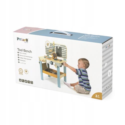 Viga 44065 PolarB Warsztat z narzędziami młotek klocki śruby EDU kolorowy na Arena.pl