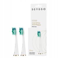 Końcówki do szczoteczki sonicznej SEYSSO GOLD white antiplaque 2 szt