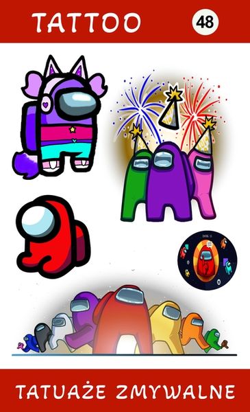 Tatuaże zmywalne Amon Us zdjęcie 1