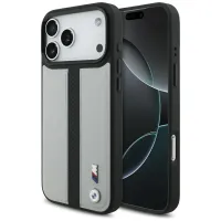 etui bmw m perforated stripe logo magsafe na iphone 17 pro max - szare
