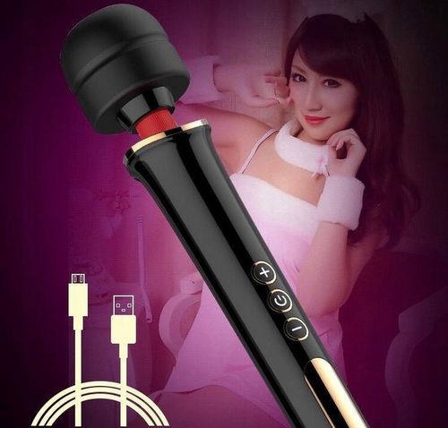 CZARNY MASAŻER ŁECHTACZKI DUŻY WIBRATOR DLA KOBIET - USB na Arena.pl