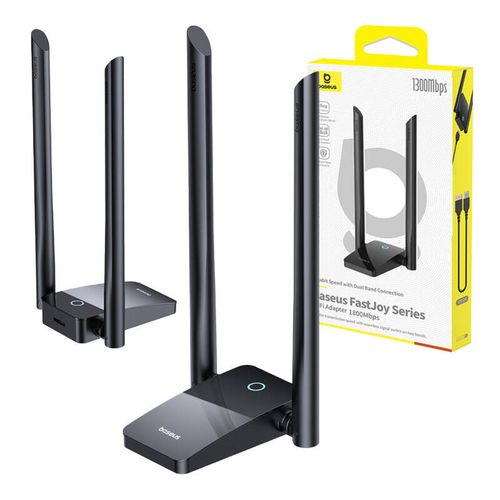 adapter wifi baseus fastjoy 1800mbps (czarny) na Arena.pl