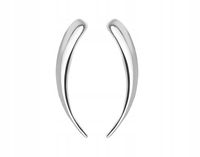 KOLCZYKI NAUSZNICE NAUSZNICA KROPLA ŁZA SREBRO 925