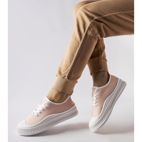 Różowe trampki na platformie r.38 zdjęcie 3