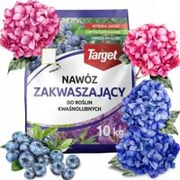 TARGET NAWÓZ DO HORTENSJI BORÓWEK AZALII ZAKWASZAJĄCY DUŻE OPAKOWANIE 10KG
