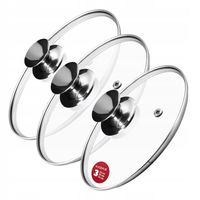 KADAX Pokrywka Szklana Pokrywa Zestaw 20/24/28cm