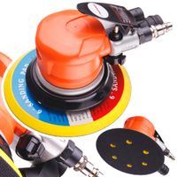 szlifierka pneumatyczna mimośrodowa oscylacjna 150mm dysk rzep regulacja