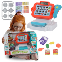 Kasa Fiskalna Sklepowa Dla Dzieci Interaktywna Akcesoria Skaner Banknoty