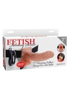 Żelowa Proteza Penisa Z Wibracją Dla Panów Fetish Vibrating 7'' Hollow Strap-On