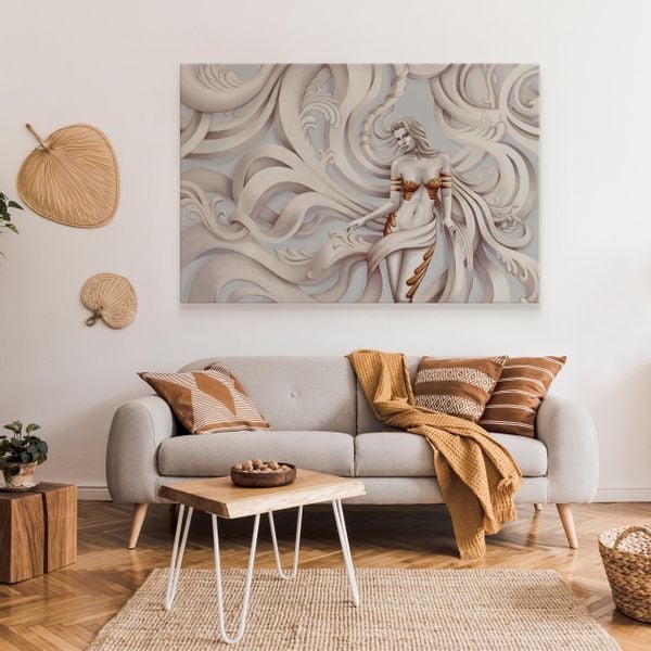 Obraz Canvas Do Salonu Piękna Grecka MEDUZA Portret Bogini 40cm x 30cm zdjęcie 6