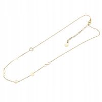 Naszyjnik celebrytka Nieskończoność serce krzyżyk koniczyna kolor złoty