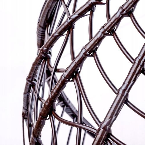 FOTEL OGRODOWY WISZĄCY KOKON DUŻY KOSZ VEGAS Z PODSTAWĄ PODUSZKA SZARA na Arena.pl