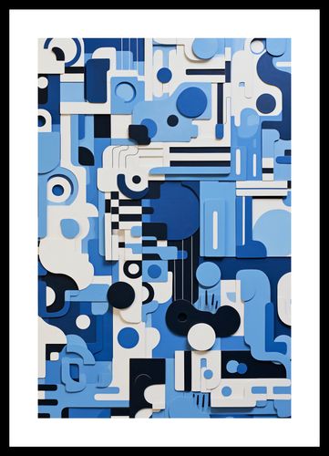 Plakat 30x45cm Niebieski Labirynt na Arena.pl