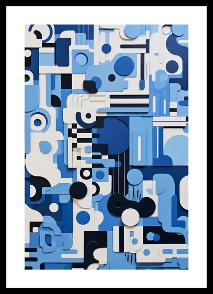 Plakat 30x45cm Niebieski Labirynt zdjęcie 3