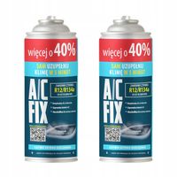 A/C FIX Zestaw 2x czynnik R134A do klimatyzacji +40% 626g DUŻA PUSZKA