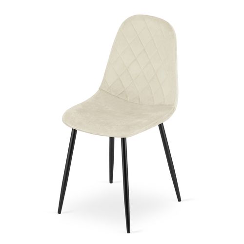 Krzesło ASTI - beż aksamit x 3 na Arena.pl