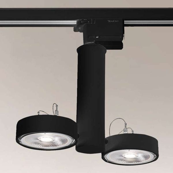 LAMPA sufitowa NATORI 6610 Shilo metalowa OPRAWA regulowane reflektorki do 3-fazowego systemu szynowego czarne zdjęcie 2