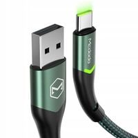 mcdodo kabel usb-c szybkie ładowanie do samsung ładowarka usb typ c led 1m