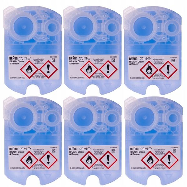 Oryginalne wkłady BRAUN CCR 5+1 Płyn czyszczący wkłady do golarki zdjęcie 4