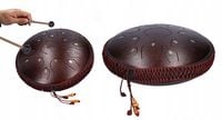 Bęben językowy stalowy tytanowy handpan 35 cm 15 ton medytacyjny perkusyjny