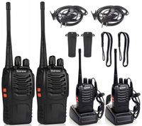 2x WALKIE TALKIE KRÓTKOFALÓWKA PMR BAOFENG BF-888S ZESTAW DUŻY ZASIĘG