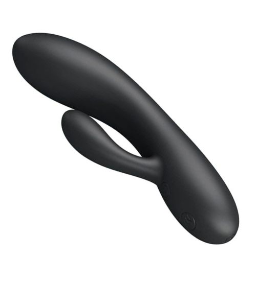 Czarny poręczny wibrator króliczek zdjęcie 3