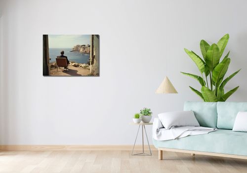 Obraz 70x50cm Samotna Nadmorska Konfrontacja na Arena.pl