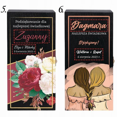 PODZIĘKOWANIE DLA ŚWIADKA ŚWIADKOWEJ SKRZYNKA NA ALKOHOL WHISKY na Arena.pl