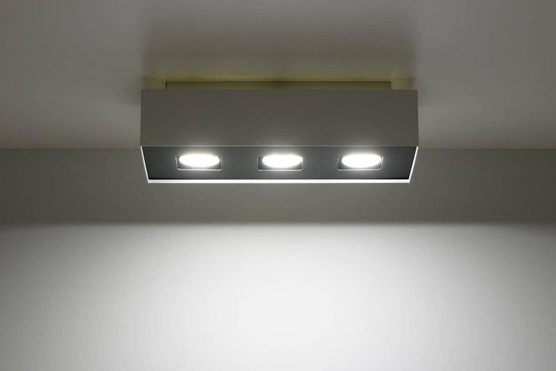 Downlight LAMPA sufitowa SL.0068 prostokątna OPRAWA metalowa biała zdjęcie 2