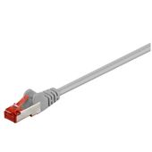 Kabel LAN RJ45 CAT6 S/FTP PiMF LSZH PoE patchcord 0.25m szary Goobay HQ