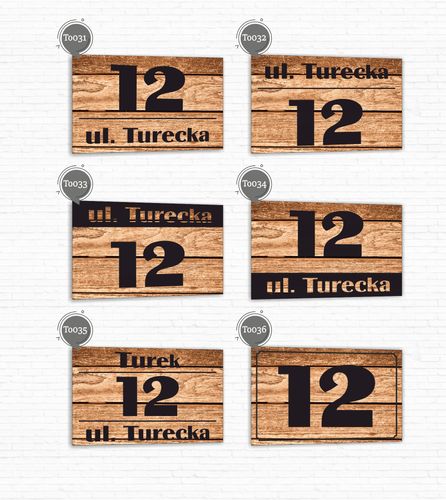 Tabliczka adresowa Numer domu Tablica adres posesji Metal ALUMINIUM 30x20cm na Arena.pl