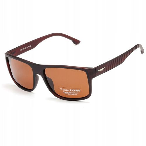 OKULARY PRZECIWSŁONECZNE MĘSKIE POLARYZACYJNE UV400 NERDY POLARZONE BRĄZOWE na Arena.pl