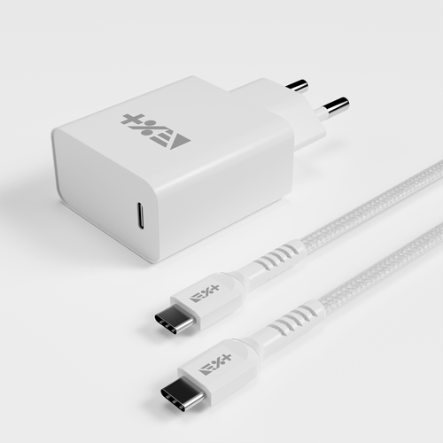NEXT ONE Ładowarka sieciowa 20W PD 1xUSB-C z kablem USB-C white na Arena.pl