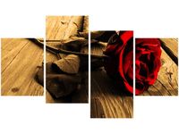 140CM 70 OBRAZ RÓŻA SEPII ŚCIENNY