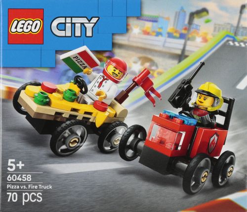 LEGO(R) CITY 60458 Zestaw wyścigówek: pizza kontra na Arena.pl