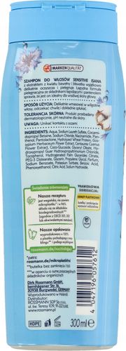 ISANA SENSITIV SZAMPON DO WŁOSÓW NORMALNYCH KWIAT BAWEŁNY I BŁAWATEK 300 ML na Arena.pl