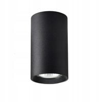 Lampa tuba sufitowa punktowa czarna okrągła nowoczesna 13 cm Light Prestige